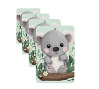 Koala Car Air Freshener Cards for Women Men 4 Pack Cute Car Accessories Long Lasting Scent Car Diffuser Hanging Auto Aromatherapy Tablets Car Fresheners Gifts