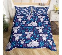Koala Comforter Cover Australia Tree Bear Bedding Set Lovely Cartoon Animals Duvet Cover Set For Kids Boys Girls Koala Bear Wildlife Quilt Cover With 2 Pillow Case Double Size Blue