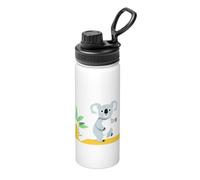 Koala Crossing The Road 18oz Bulk Insulated Water Bottle, Stainless Steel with Lid for Adults. Ideal for Everyday Use and Outdoor Activities
