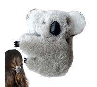 Koala Cute Creative Plush Toy Claw Clips for Girls and Women Decorative Strong Hold for Thick, Thin Hair, Aesthetic Styling Accessories