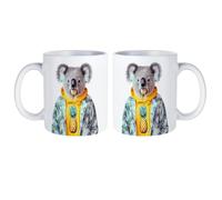 Koala Cute Personalised Coffee Cup Ceramic Mug with Handle 11oz Customised Gifts 1Pcs