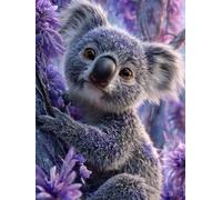 Koala Diamond Art Kits Adults,5D Animal Diamond Painting Kit for Beginner, DIY Crystal Art Crafts for Adults, Square Rhinestones Paintings Kits for Room Decor Gifts for Women 12x16inch -FZ250828W