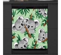 Koala Dishwasher Magnetic Cover Kitchen Decor Koala Cute Front Dishwasher Refrigerator Magnetic Cover Sticker Appliance Decorative Cover 23 x 26 Inches