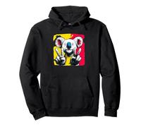 Koala Double Peace Retro Pop Character Graphic Sign Gesture Pullover Hoodie