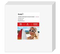 Koala Double Sided Matte Thick Photo Paper 12x12 Inches Heavyweight 50 Sheets 250gsm Compatible with Inkjet Printer and Dye Ink