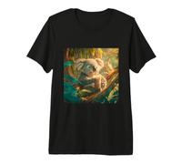Koala Drinking Boba Tea Bubble Tea Animal Lover Premium T-Shirt