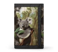 Koala Family Wallet,Credit Card Holder,Three-fold Wallet for Passport Covers, Purse Passport Bag for Men Women