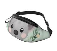 Koala Fanny Pack for Men Women Fashion Running Waist Packs Waterproof Crossbody Bags Everywhere Belt Bag with Adjustable Strap Sports Hip Pack for Travel Wallet