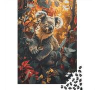 Koala Forest Trees 1000-Piece Adult Jigsaw Puzzle, 52x38cm/1000pcs, A Relaxed Project for Colder Days; Clean White Card Pieces for Sorting