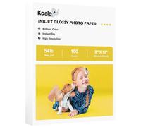 Koala Glossy Inkjet Photo Paper Thick 8X10 Inches 100 Sheets 54lb Picture Paper for Inkjet Printer Use DYE INK for Family Photos 200gsm
