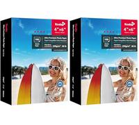 KOALA Glossy Photo Paper 4x6 inch 10x15 cm 250gsm 100 Sheets with Premium High Glossy Advanced Resin Coated for Canon Hp Epson Inkjet Printer (Pack of 2)