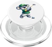Koala Golfer Cartoon Animal Golf Club Swing Player PopSockets PopGrip for MagSafe