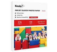 Koala Heavyweight Photo Paper High Glossy 8.5x11 Inches for Inkjet Printing 100 Sheets 61LB