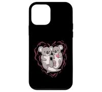 Koala Holding Hands Couples Love Heart Art Design Case for iPhone 12 mini