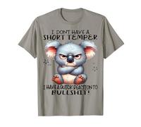 Koala I Don't Have A Short Temper I Have A Quick Reaction T-Shirt