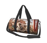 Koala In Amusement Park Travel Duffel Bag Sports Gym Bag, Lightweight Overnight Weekender Bag With Shoes Compartment Yoga Gym Sports Bag For Men Women