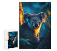 Koala in Tree at Sunset Puzzle 1000 Teile Schwer Puzzle Spielzeug Lernspiel Impossible Herausforderungsspielzeug Für Erwachsene Kinder 1000 PCS