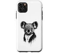 Koala Ink Art Australian Wildlife Portrait Grunge Koala Bear Case for iPhone 11 Pro Max