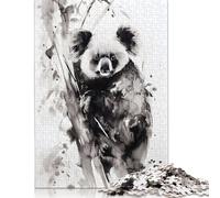 Koala Ink Art Jigsaw Puzzles 1000 Pieces for Adults Wooden Puzzles Brain Exercise Challenge Game Entertainment Gifts Teenagers Family Activity 1000pcs (75x50cm)