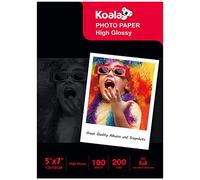 KOALA Inkjet Photo Paper 7x5 '' 13x18 cm Glossy 100 Sheets 200 GSM for Canon Hp Epson Inkjet Printer