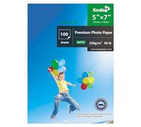 KOALA Inkjet Satin/Oyster Photo Paper 7x5 inch 18x13 cm 250gsm 100 Sheets with Premium Satin Advanced Resin Coated for Canon Hp Epson Inkjet Printer