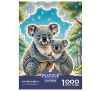 Koala Jigsaw Puzzle Adult And Children 1000 Jigsaws Beautifully Illustrated Rainy Days Fun Activities Birthday Jumbo for Boys And Girls 38x26cm/1000pcs