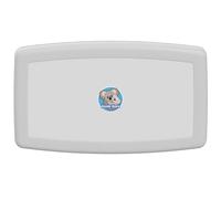 Koala Kare Baby Changing Station - Horizontal Surface Mounted Changing Table (White Granite) - Diaper Changing Table with Child Protection Straps - Baby Changing Tables for Restrooms & Bathrooms