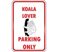 Koala Koalas Parking Only Retro Metal Tin Sign 8X12 Inches