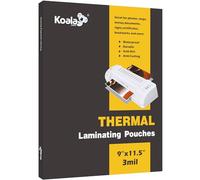 Koala Laminating Pouches， Holds 8.5 x 11 Inch Thermal Laminating Sheets 3 Mil 9x11.5 Inches Clear Laminating Pouches 100 Pack for Seal Letter Size Photos and Documents