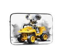Koala Learning to Drive Patterned Laptop Sleeve 10 Inch Shockproof for Slim Protective Notebook Computer Bag Briefcase