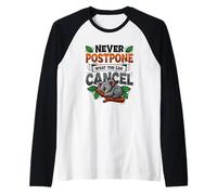 Koala Lover Lazy Humor Never Postpone What You Can Cancel Raglan Baseball Tee