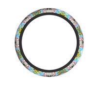Koala Lying on The Tree Printed Steering Wheel Cover, Environmentally Friendly and Durable, Suitable for Most Cars, SUVs, ATVs, Trucks WZYCWB