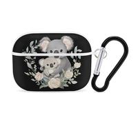 Koala Mama And Little Headphone & Earphone Cases Compatible with Airpod Pro Scratch-Resistant PC Protective Cover with Keychain White-style-17