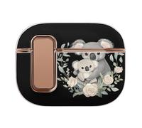 Koala Mama And Little Headphone & Earphone Cases Compatible with Airpod Pro Scratch-Resistant PC Protective Cover with Secure Buckle
