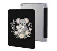 Koala Mama And Little Stylish Tri-fold Tablet Case Compatible with IPAD 2017/2018/Air1/Air2 (9.7in) Anti-Scratch Covers with Pen Slot