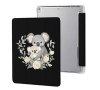 Koala Mama And Little Stylish Tri-fold Tablet Case Compatible with IPAD Pro (10.5in) /IPAD Air3(10.5in) Anti-Scratch Covers with Pen Slot