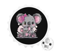 Koala Mommy Magnetic Beer Bottle Opener Funny Fridge Sticker for Refrigerator Decor White-Style