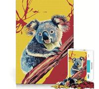 Koala on Branch Jigsaw 1000 Pieces for Adults Relax Game Stress Relief Fun Challenge Premium Gift (38x52cm)