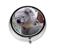 Koala On BranchMeta Pill Box 3 Compartment Medicine Case,Portable Organizer