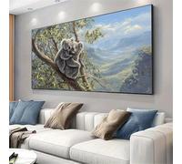 Koala Paint by Numbers for Adults Beginners, DIY Large Acrylic Paint by Number Kits on Canvas 30x50cm/12x20in, Panoramic Wall Art for Home Decor Arts and Crafts Hobby Gift, Animal,Without Frame,w-183k