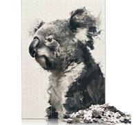 Koala Painting Art Puzzle for Adults And Teenagers 1000 Pieces Puzzle for Adults Sustainable Puzzle Games 1000pcs (38x26cm)