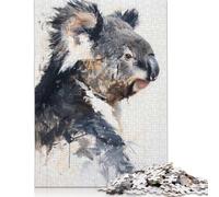 Koala Painting Profile 1000 Pieces Puzzles for Adults & Teenager Teenager Man Woman Gift 1000pcs (38x26cm)