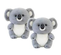 Koala Plush Doll - 2Pcs Flufffy Koalabear Stuffed Animals, Emotional Healing on Demand, Lifelikes Plush Toy Mimics The Matural Movements Like Real Koalas, Cozy Snuggles, Stress Relief for Kids Adults