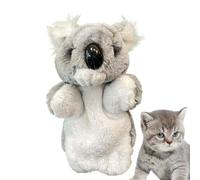 Koala Plush Puppet - Hand Figure, Soft Durable Fabric, Interactive Feline Wrestling | Stimulating Exercise Toy for Pets Indoor Training Entertainment