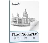 Koala Premium Tracing Paper 8.5x11 inch Transparent Tracing Pads Paper 38lb/60gsm Translucent Tracing Paper for Sewing Patterns Trace Sketch Architectural Drafting