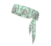 Koala Print Headband For Men Women,Wicking Sweatband,Head Tie For Tennis,Gym Workout Sweat Headbands