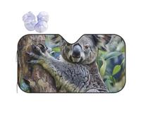 Koala Printed Car Windshield Sun Shade - Foldable Sun Visor for Car, Car Sun Shade Windshield Protector, Keeps Vehicle Cool & Comfort, Universal Fit Medium