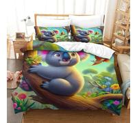 Koala Quilt Cover And Absolutely Stunning Bedspread with Room Decor with Zipper Closure And Ultrasoft Hypoallergenic for Adults Kids And Children Made with Soft Premium Brushed Microfiber King（220x240