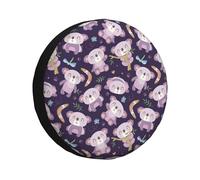 Koala Rv Cute Spare Tire Cover, Adjustable Spare Tire Cover, 14-17 Inch Tire Cover for Trailers, SUVs, Trucks and Many Vehicles, Accessories