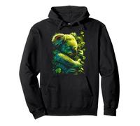 Koala Shamrocks Forest St Patricks Day Forestcore Aesthetic Pullover Hoodie